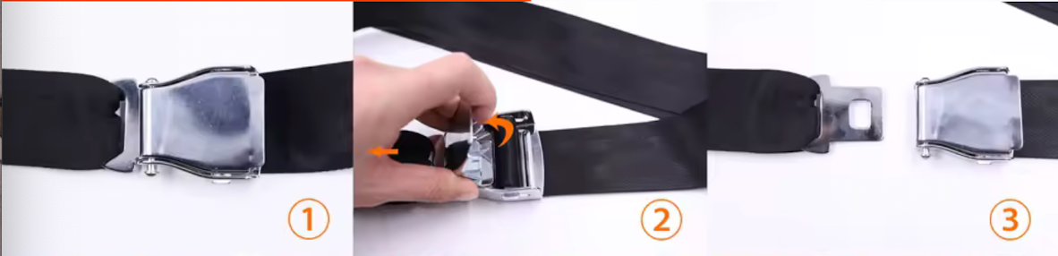 CEINTURE D'ATTACHE A BOUCLE REGLABLES